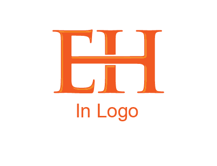 letter E joined to letter H