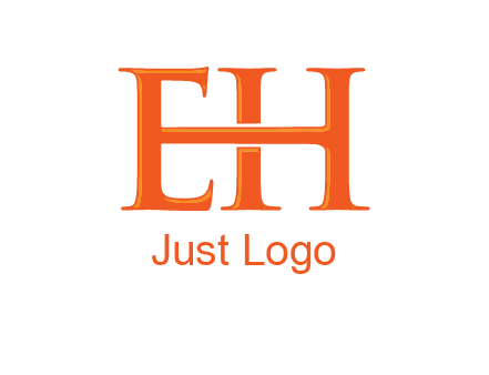 letter E joined to letter H