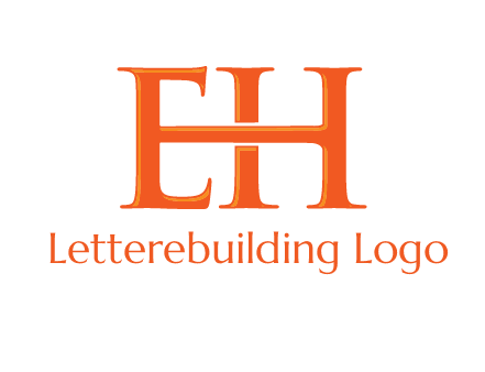 letter E joined to letter H