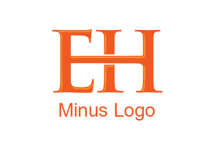 letter E joined to letter H