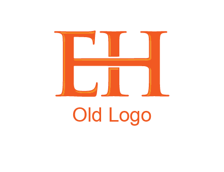 letter E joined to letter H