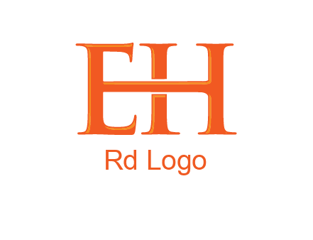 letter E joined to letter H