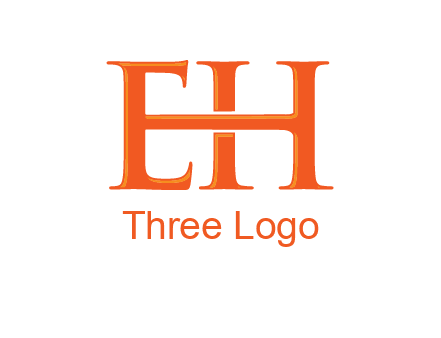 letter E joined to letter H