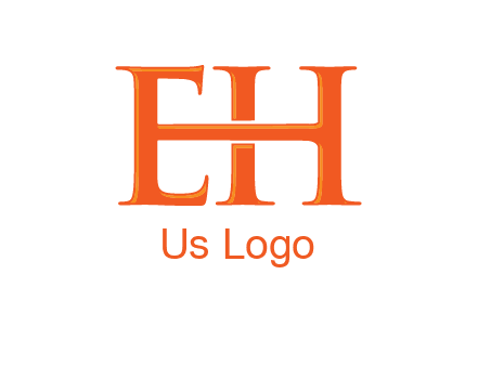 letter E joined to letter H