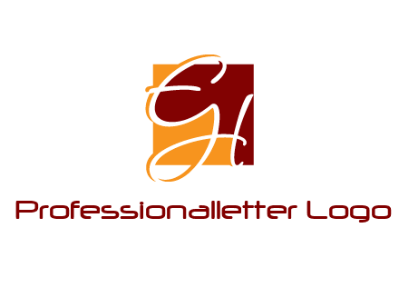 Letters EH are in a square logo