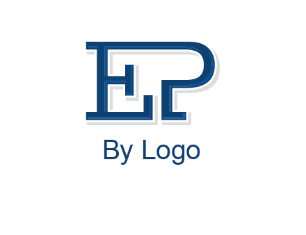letter E and letter P joined together