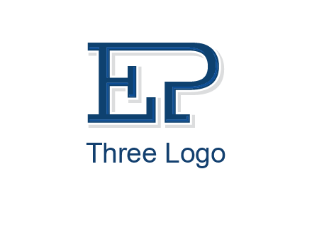 letter E and letter P joined together