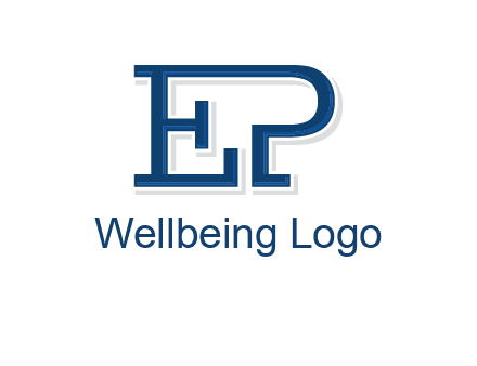 letter E and letter P joined together