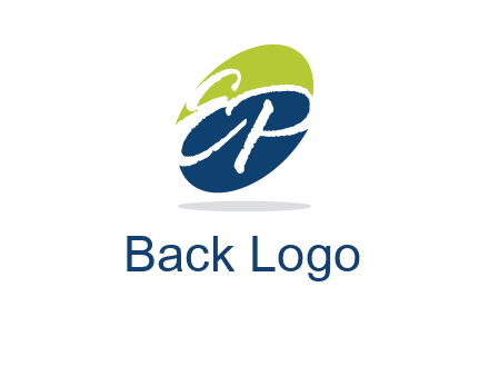 Letters EP are in a oval shape logo