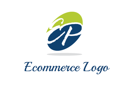 Letters EP are in a oval shape logo