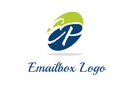 Letters EP are in a oval shape logo