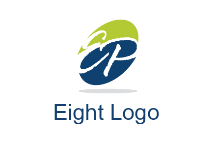 Letters EP are in a oval shape logo