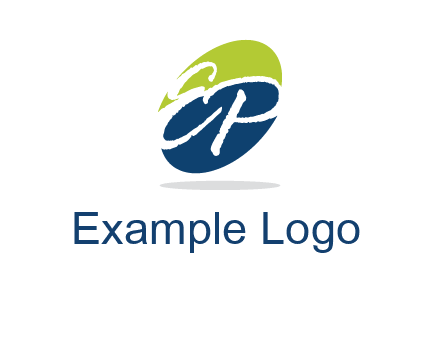 Letters EP are in a oval shape logo