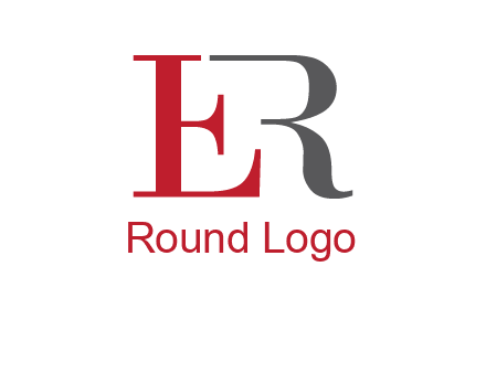 letter E forming letter R