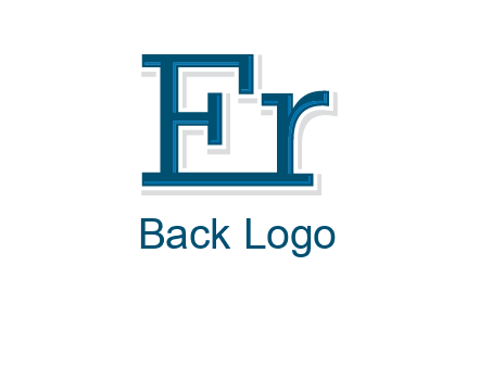 letter E and letter R joined together