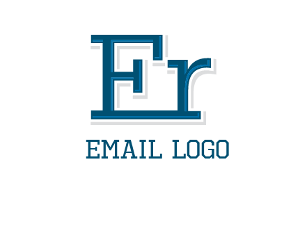 letter E and letter R joined together