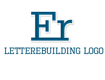 letter E and letter R joined together