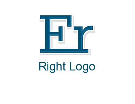 letter E and letter R joined together
