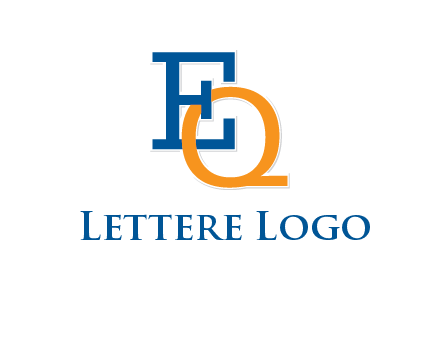 letter E and letter Q intertwining with eachother