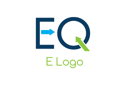 Letters Eq with arrows logo