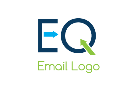 Letters Eq with arrows logo