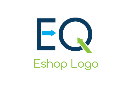 Letters Eq with arrows logo