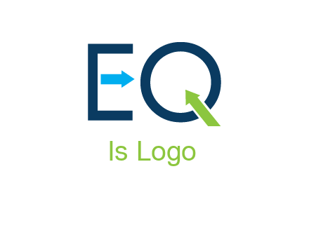 Letters Eq with arrows logo