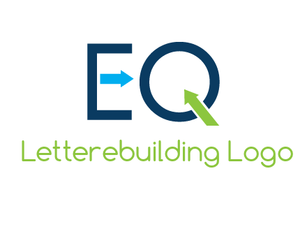 Letters Eq with arrows logo