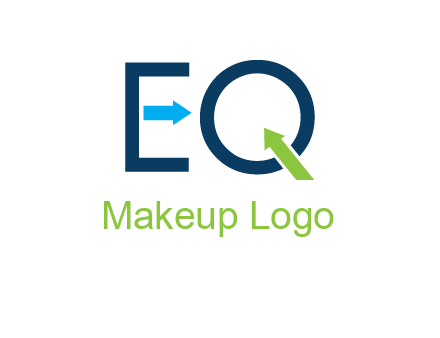 Letters Eq with arrows logo