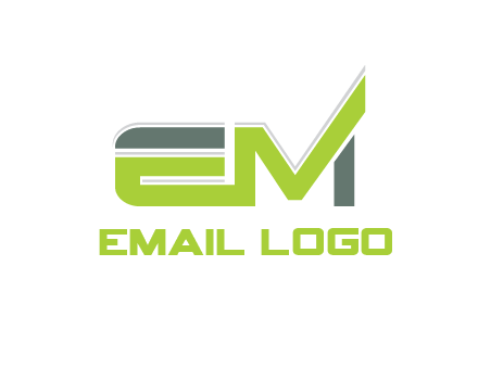 abstract letter E and M together