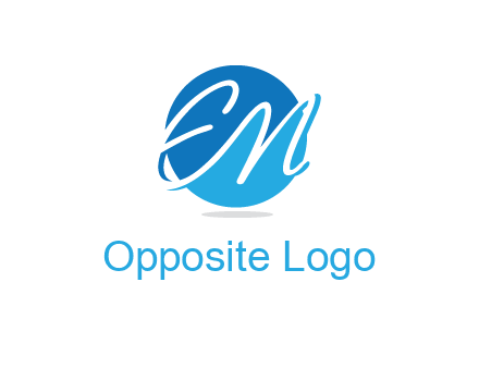 Letters EN are in a circle logo