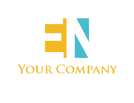 Letters EN are in square logo