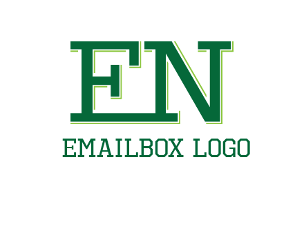 letter EN joined together