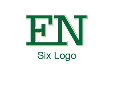 letter EN joined together