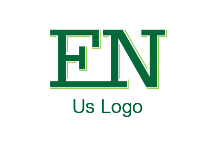 letter EN joined together
