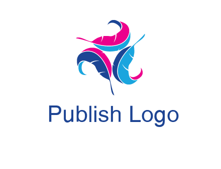 features in triangle formation publishing logo