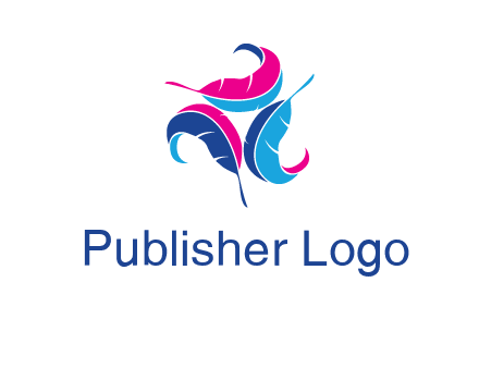 features in triangle formation publishing logo