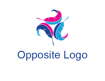 features in triangle formation publishing logo