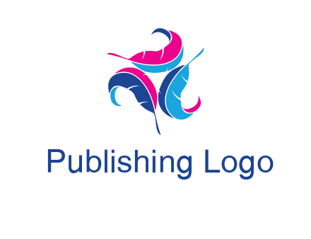 features in triangle formation publishing logo