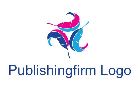 features in triangle formation publishing logo