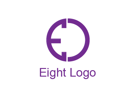 letter E forming in letter O