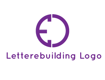 letter E forming in letter O