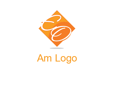 Letters EO are in Diamond logo