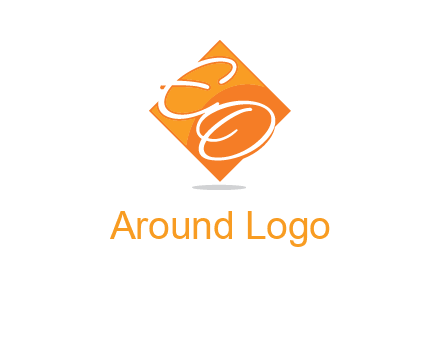 Letters EO are in Diamond logo
