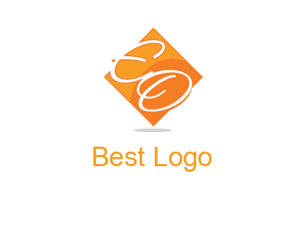 Letters EO are in Diamond logo