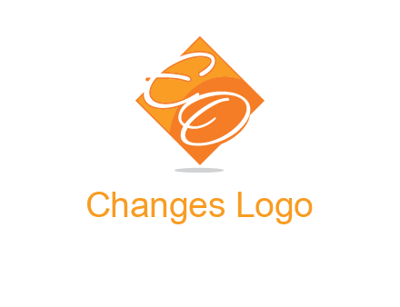 Letters EO are in Diamond logo