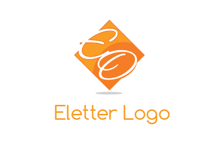 Letters EO are in Diamond logo