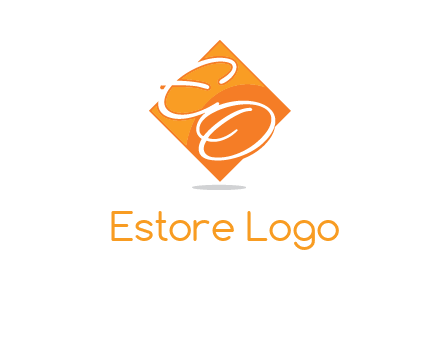 Letters EO are in Diamond logo