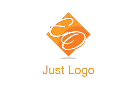Letters EO are in Diamond logo