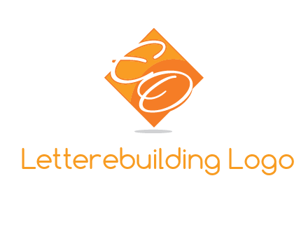 Letters EO are in Diamond logo